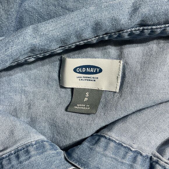 Old Navy Chambray Shirt Dress Size Small - Picture 9 of 11